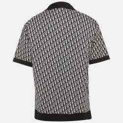 Pre Owned Dior Homme Blue Oblique Cotton Polo T-Shirt L
