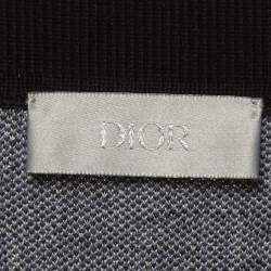 Pre Owned Dior Homme Blue Oblique Cotton Polo T-Shirt L