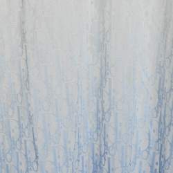 Pre Owned Dior Homme White/Blue Oblique Jersey Sheer T-Shirt S