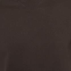 Pre Owned Dior Homme Black Logo Embroidered Jersey T-Shirt S