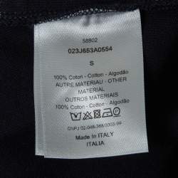 Pre Owned Dior Homme Blue Jersey Pocket Detail T-Shirt S