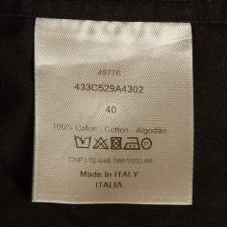 Pre Owned Dior Homme All-Over Logo Print Cotton Long Sleeve Shirt M