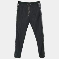 مملوكة مسبقًا Dior Homme Side Logo Tape Wool Joggers S