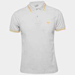 مملوكة مسبقًا Dior Homme Grey Pique Polo T-Shirt M