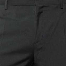 Pre Owned Dior Homme Black Wool Drop 10 Tailored Trousers M