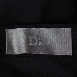 Pre Owned Dior Homme Black Wool Drop 10 Tailored Trousers M