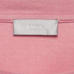 Pre Owned Dior Homme X Travis Pink Printed Cotton T-Shirt L