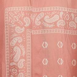 Pre Owned Dior Homme Pink Bandana Print Silk Shirt XS