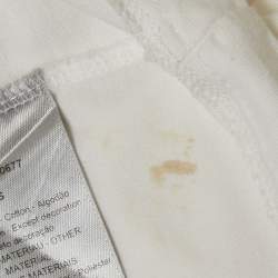 Pre Owned Dior Homme White  Logo Embroidered Cotton T-Shirt XS