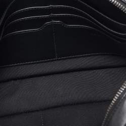 Dior Black CD Diamond Coated Canvas and Leather Toiletry Pouch
