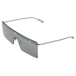 Dior Silver/Black Mirrored 0100T Hardior Square Shield Sunglasses