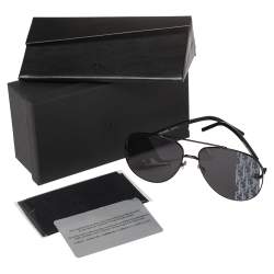 Pre Owned Dior Black Metal DIORSCALE Aviator Sunglasses