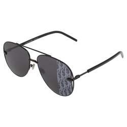 Pre Owned Dior Black Metal DIORSCALE Aviator Sunglasses