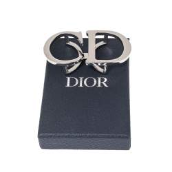 Pre Owned Dior Silver Tone Metal CD Logo Belt Buckle
