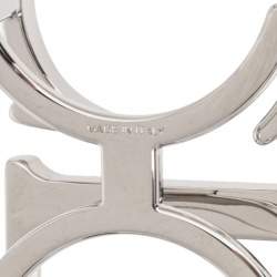 Pre Owned Dior Silver Tone Metal CD Logo Belt Buckle