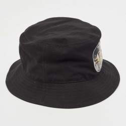 Dior Homme Black Cotton Dune Bucket Hat S
