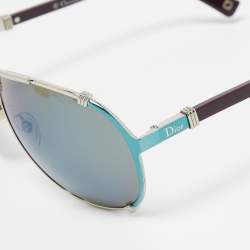 Dior Blue/Plum Mirrored 1QW3U Chicago 2 Aviator Sunglasses