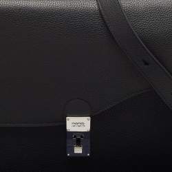Dior Black Leather Elite Briefcase