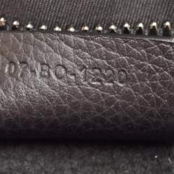 Dior Black Leather Elite Briefcase