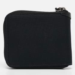 Dior x Mystery Ranch Black Nylon and Leather Zip Compact Wallet