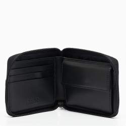 Dior x Mystery Ranch Black Nylon and Leather Zip Compact Wallet