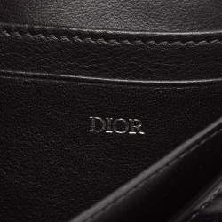 Dior Black Oblique Canvas and Leather Elite Pouch Crossbody Bag