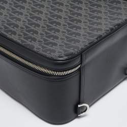 Dior Black Oblique Perforated Leather Galaxy World Tour Shoe Case