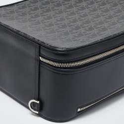 Dior Black Oblique Perforated Leather Galaxy World Tour Shoe Case