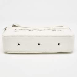 Dior x Daniel Arsham White Leather Safari Messenger Bag