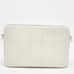 Dior x Daniel Arsham White Leather Safari Messenger Bag