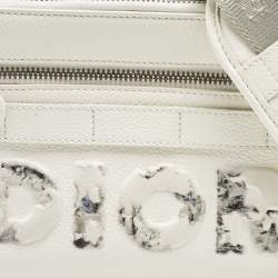 Dior x Daniel Arsham White Leather Safari Messenger Bag