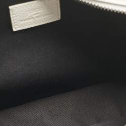 Dior x Daniel Arsham White Leather Safari Messenger Bag