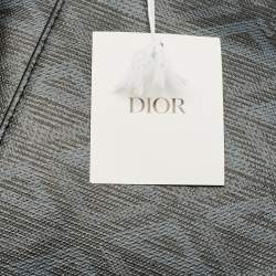 Dior Black PVC Coated Canvas CD Diamond Lingot Messenger Bag