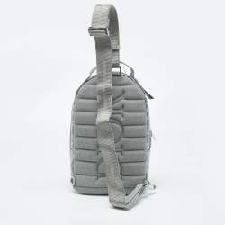 مملوكة مسبقًا Dior Grey CD Diamond Coated Canvas Mini Rider Sling Bag