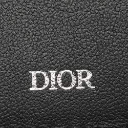 Dior Beige/Black Oblique Canvas Vertical Bifold Card Holder