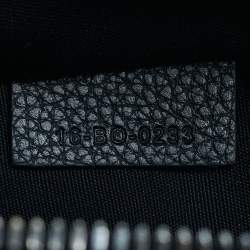 Pre Owned Dior Navy Blue Oblique Canvas Scarab Crossbody Bag