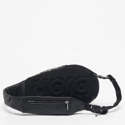 Pre Owned Dior Navy Blue Oblique Canvas Scarab Crossbody Bag