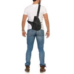 Pre Owned Dior Black Leather Saddle Crossbody Bag