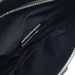 Pre Owned Dior Black Leather Saddle Crossbody Bag