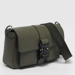 مملوكة مسبقًا حقيبة رسول جلد أخضر داكن ديور هيت ذا رود