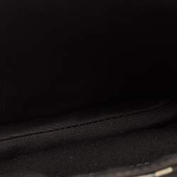 مملوكة مسبقًا Dior Saddle Navy Blue/Black Oblique Canvas and Leather Pouch Bag
