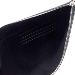 Dior x Sorayama Black Leather Large Zip Pouch