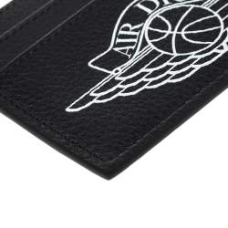 مملوكة مسبقًا Dior Navy Blue Leather Air Dior Card Holder