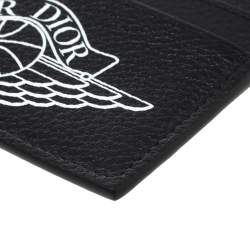 مملوكة مسبقًا Dior Navy Blue Leather Air Dior Card Holder