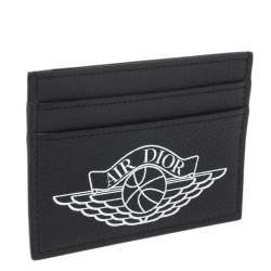 مملوكة مسبقًا Dior Navy Blue Leather Air Dior Card Holder