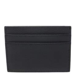 مملوكة مسبقًا Dior Navy Blue Leather Air Dior Card Holder