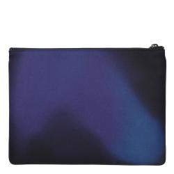 Dior Blue Canvas Ombre Clutch