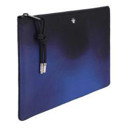 Dior Blue Canvas Ombre Clutch