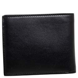 Dior x Kaws Black Leather Bee Bifold Wallet