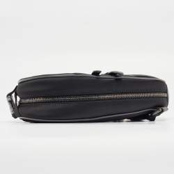 Dior Black Nylon and Leather Saddle Crossbody Bag